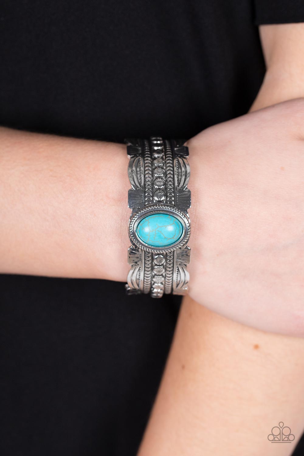 Paparazzi ♥ Desert Stroll - Blue ♥  Bracelet