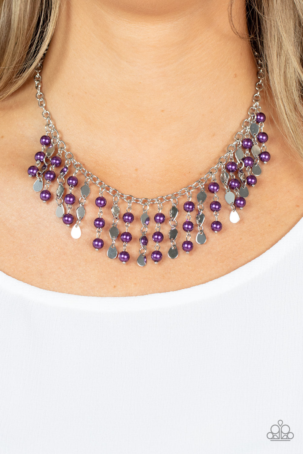 Paparazzi ♥ Wall Street Stylist - Purple ♥  Necklace