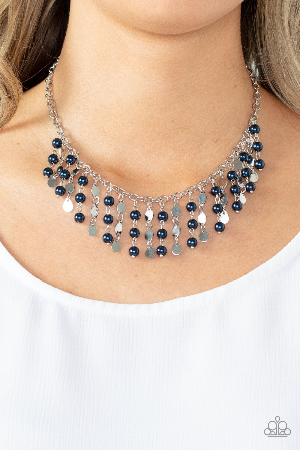 Paparazzi ♥ Wall Street Stylist - Blue ♥  Necklace