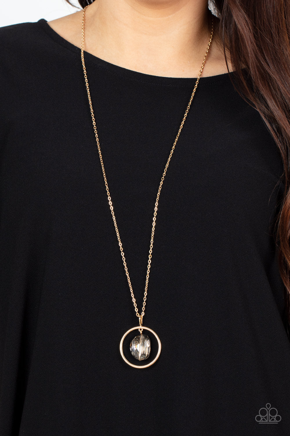 Paparazzi ♥ Hands-Down Dazzling - Gold ♥  Necklace