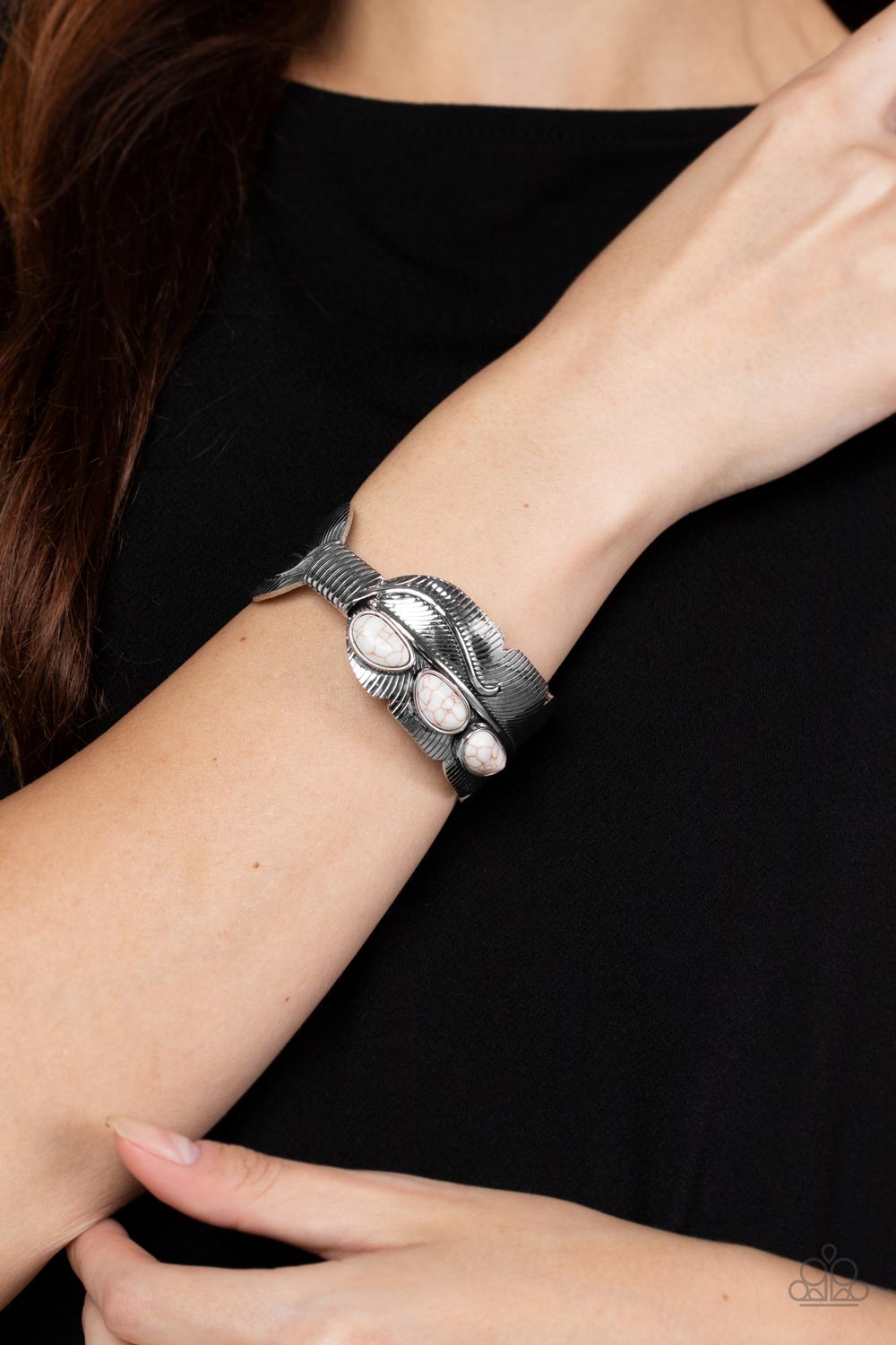 Paparazzi ♥ River Bend Relic - White ♥  Bracelet