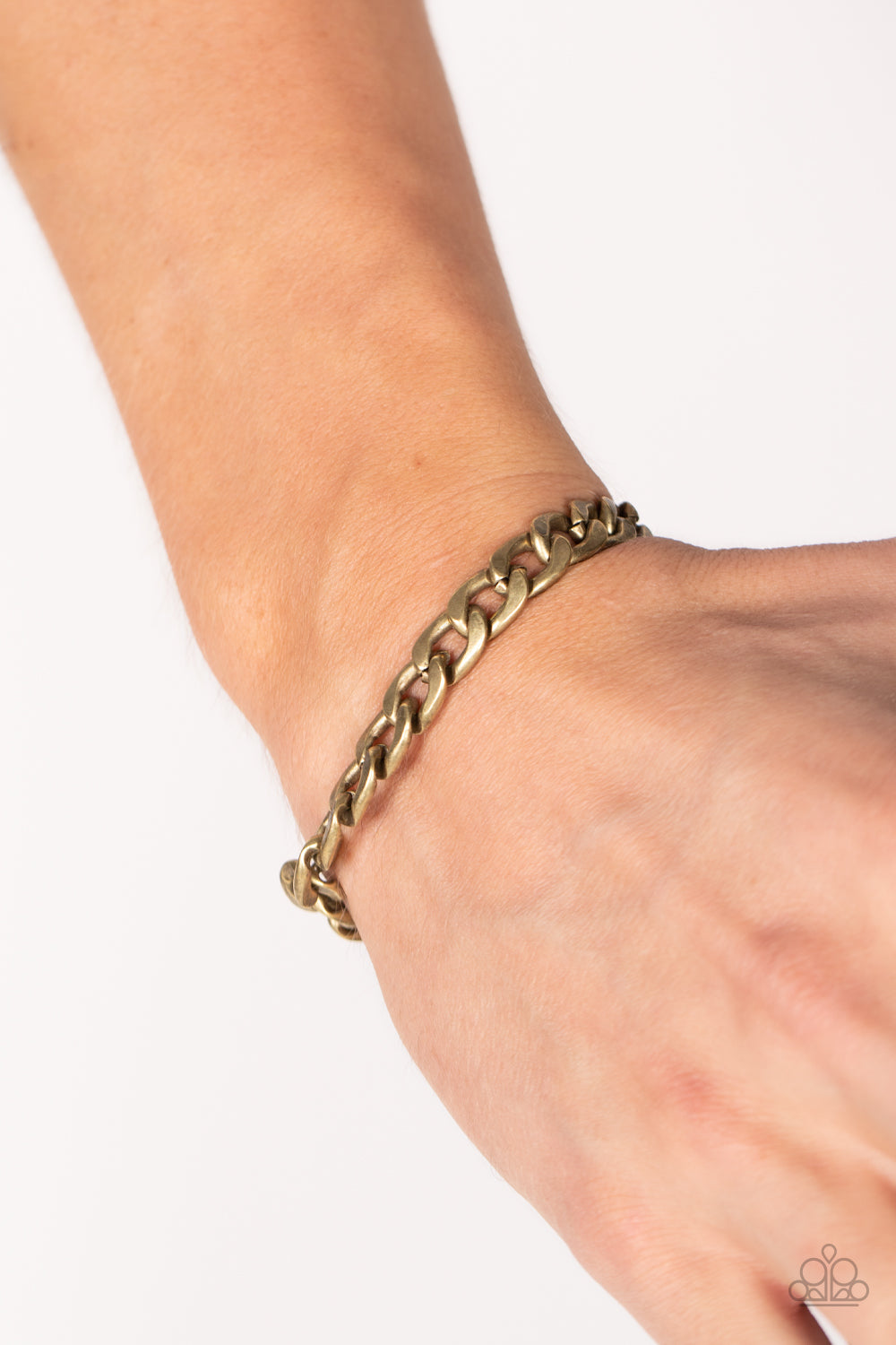 Paparazzi ♥ Alternative Anthem - Brass ♥  Mens Bracelet