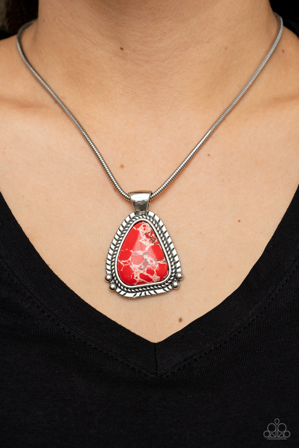 Paparazzi ♥ Artisan Adventure - Red ♥  Necklace