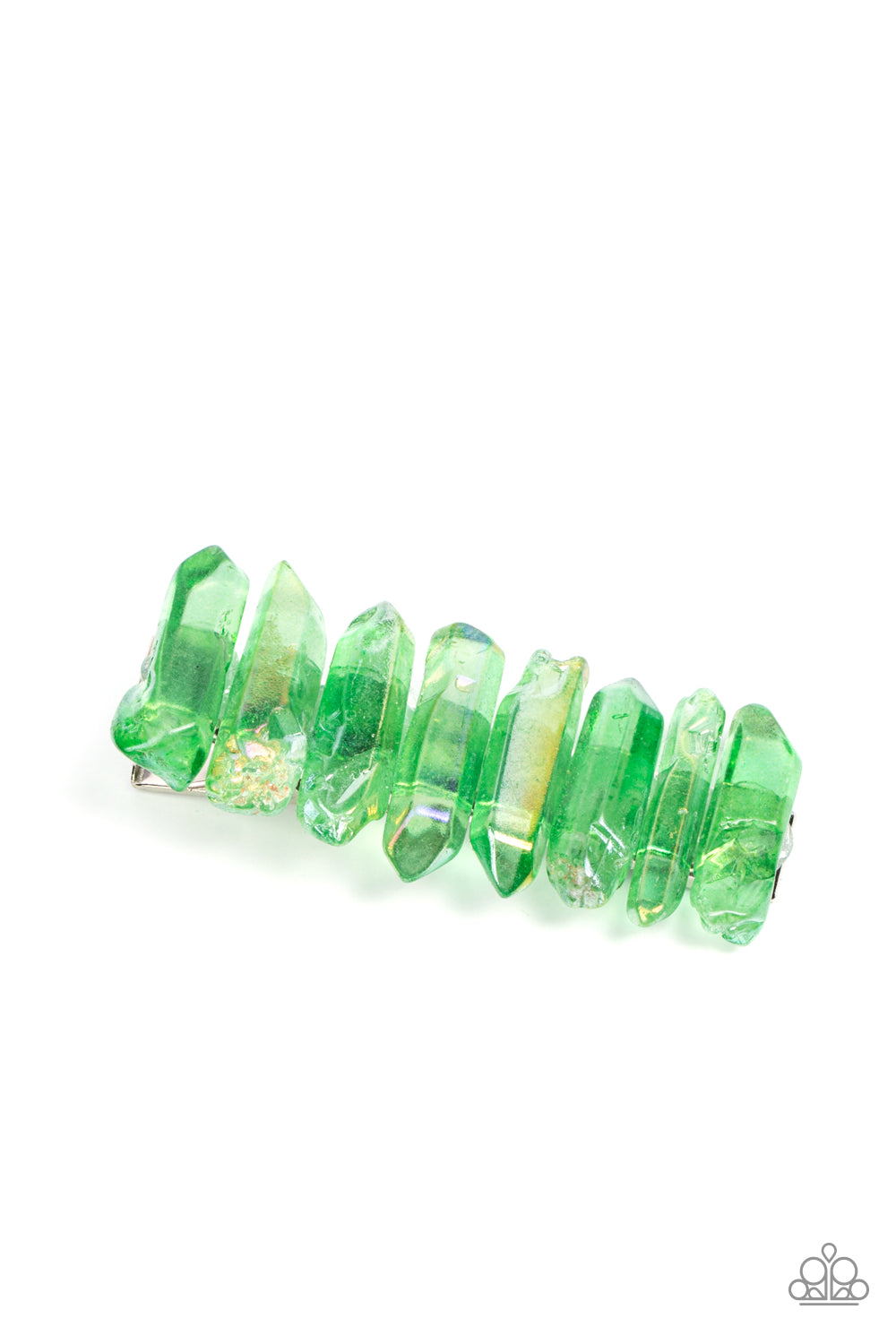 Paparazzi ♥ Crystal Caves - Green ♥  Hair Clip