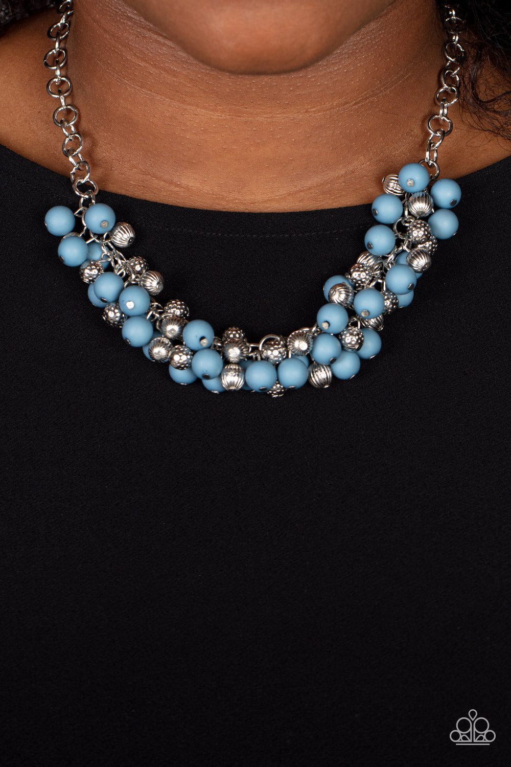 Paparazzi ♥ Party Procession - Blue ♥  Necklace