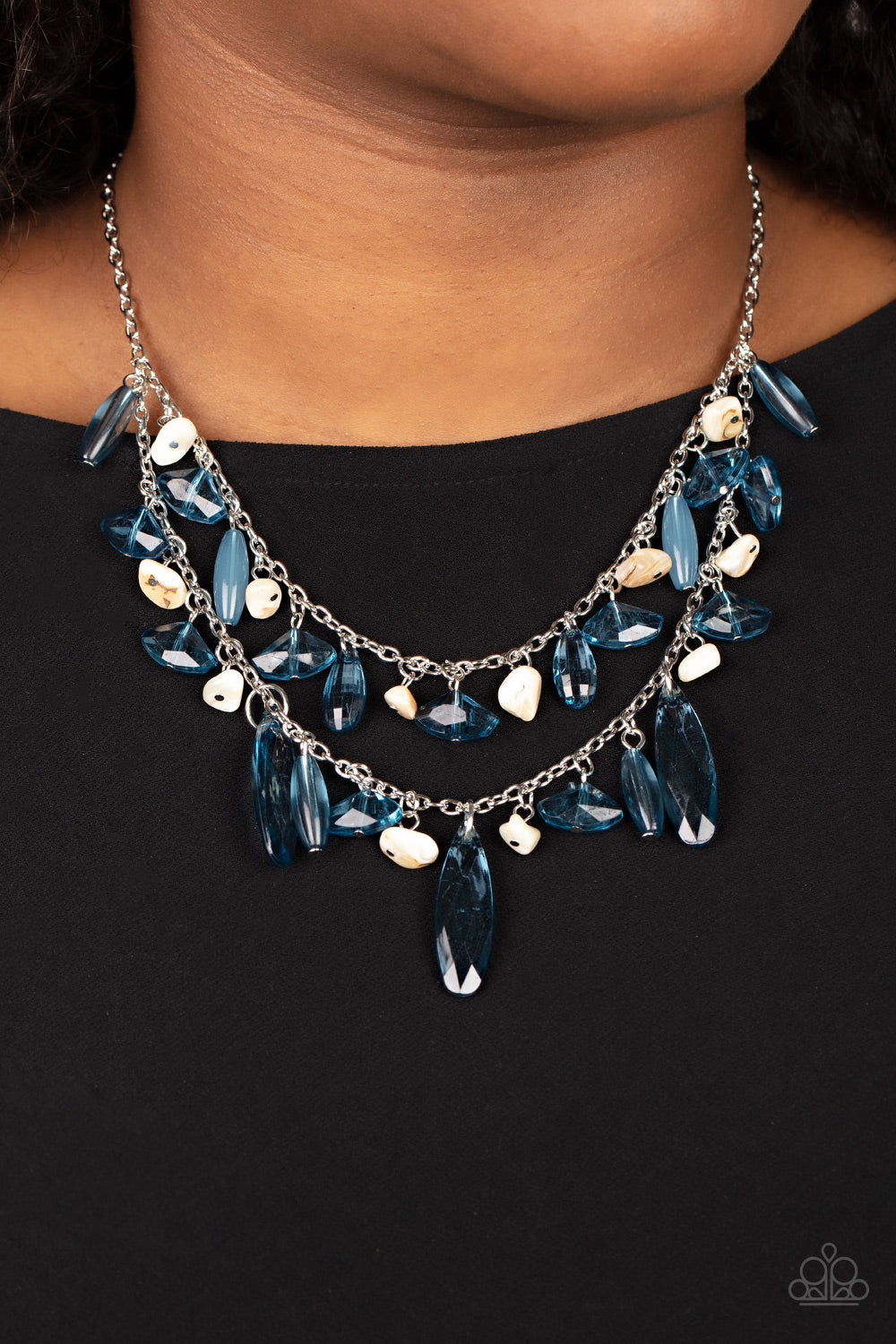 Paparazzi ♥ Candlelit Cabana - Blue ♥  Necklace