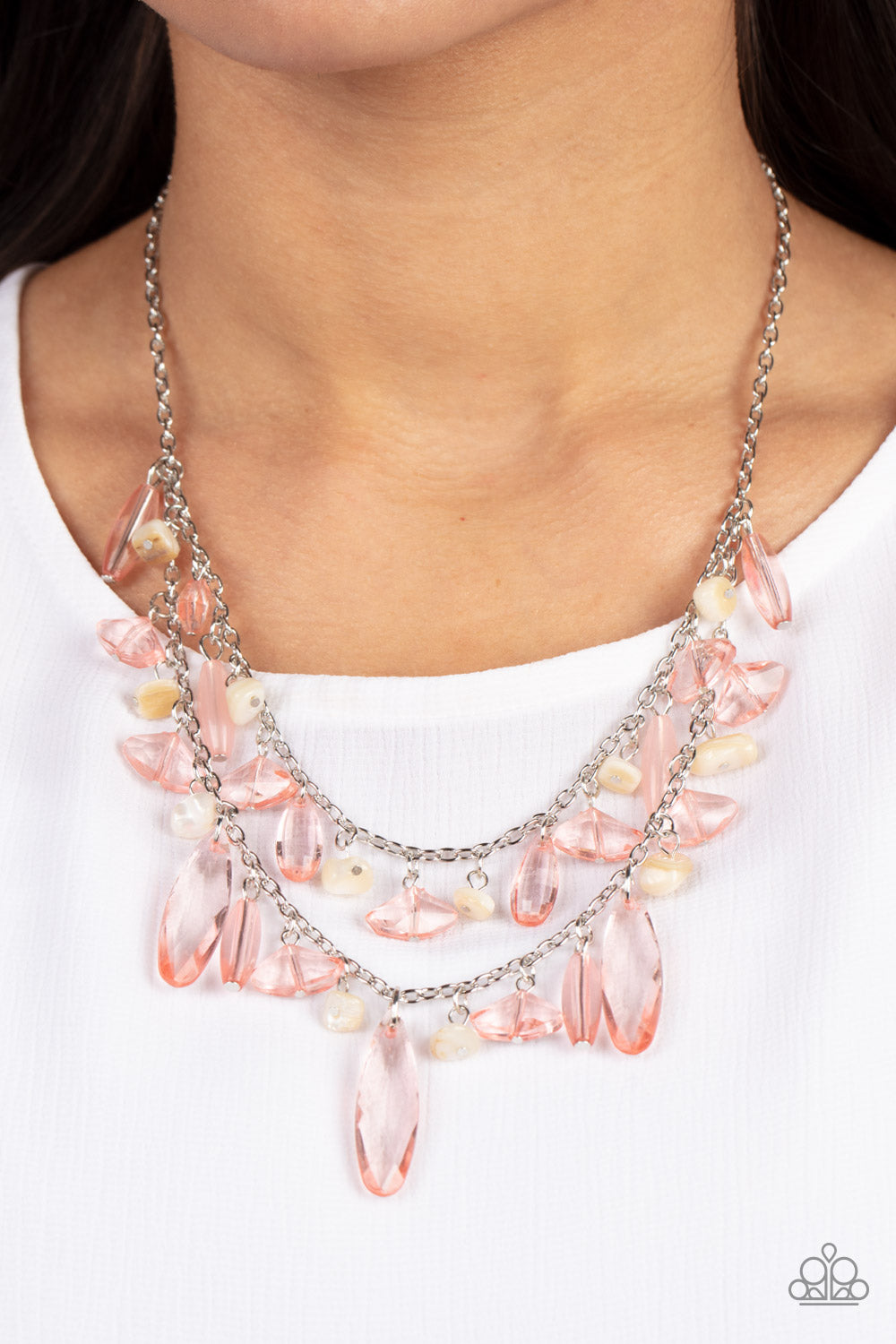 Paparazzi ♥ Candlelit Cabana - Pink ♥  Necklace