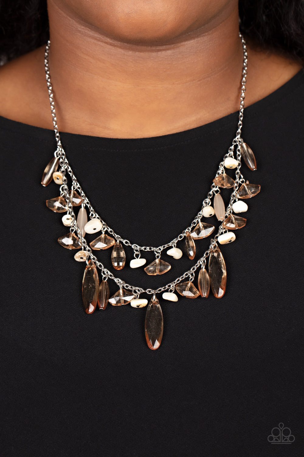 Paparazzi ♥ Candlelit Cabana - Brown ♥  Necklace