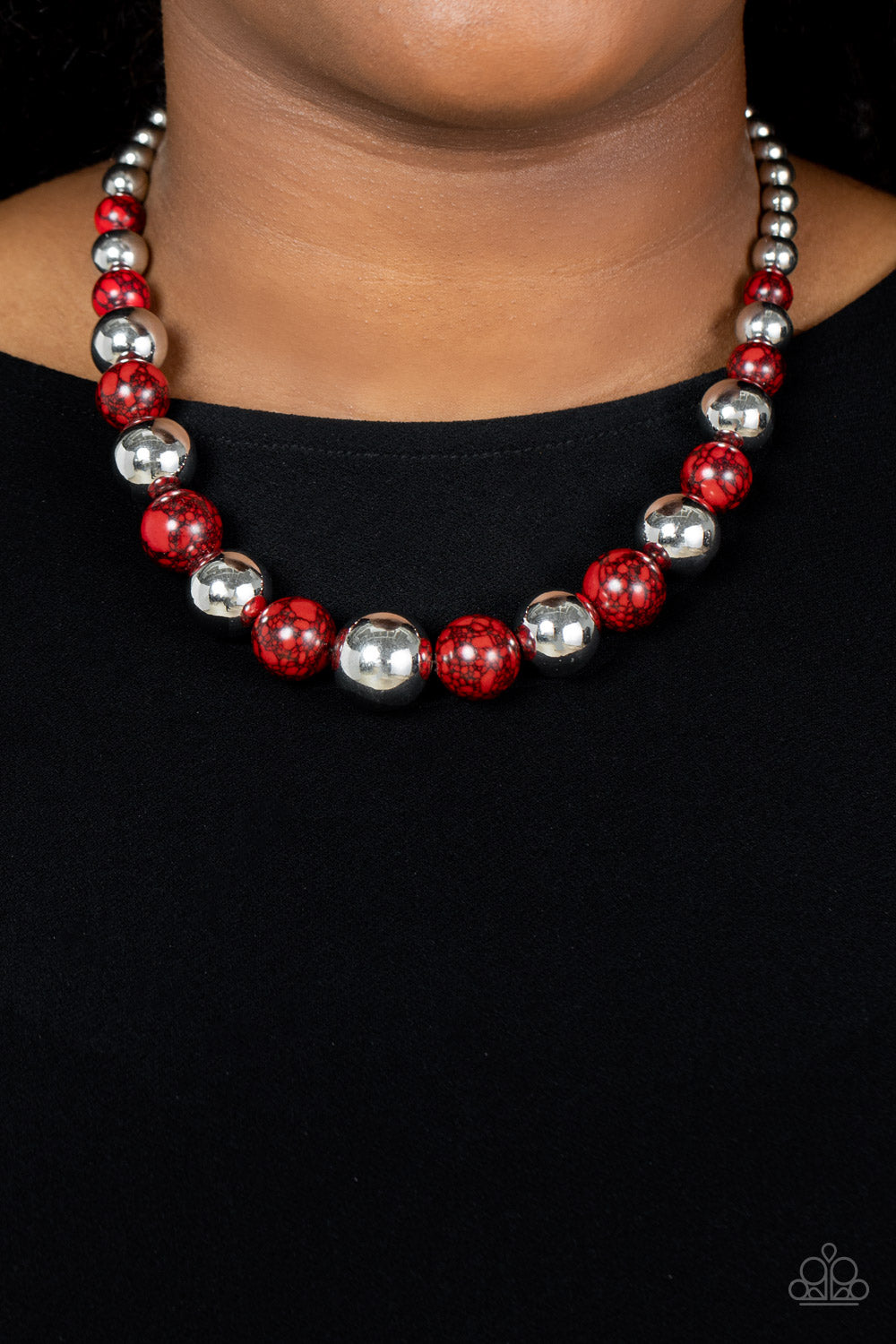 Paparazzi ♥ Stone Age Adventurer - Red ♥  Necklace