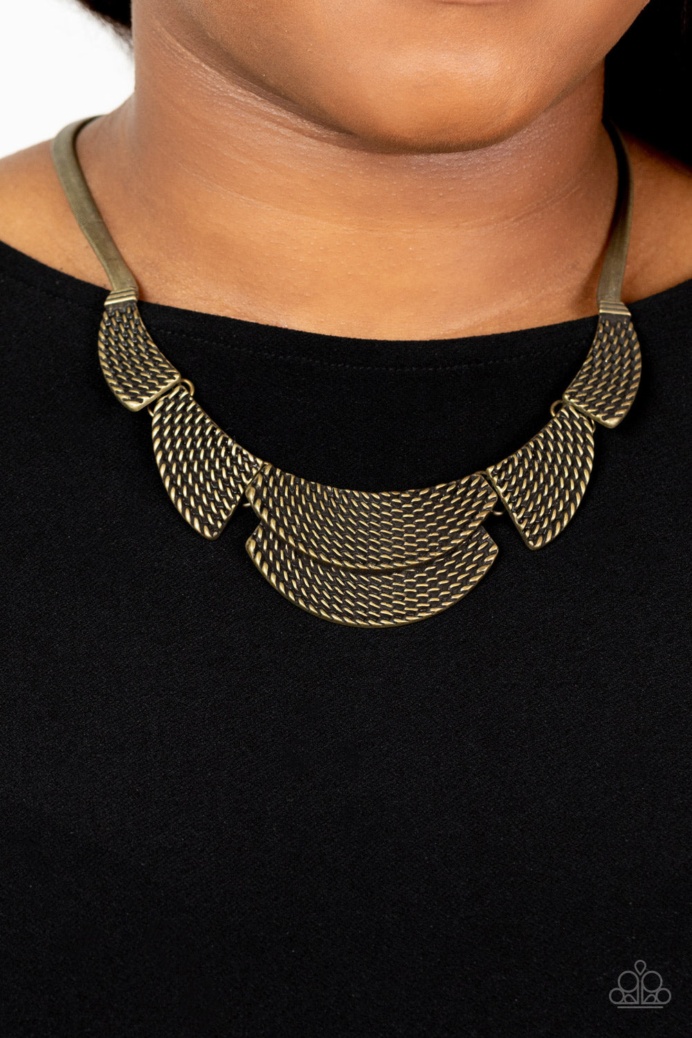 Paparazzi ♥ Empress Empire - Brass ♥  Necklace
