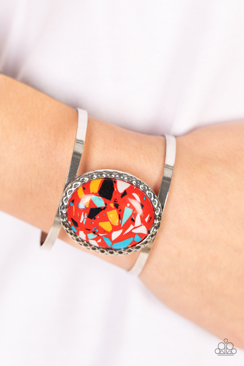 Paparazzi ♥ Tantalizingly Terrazzo - Red ♥  Bracelet