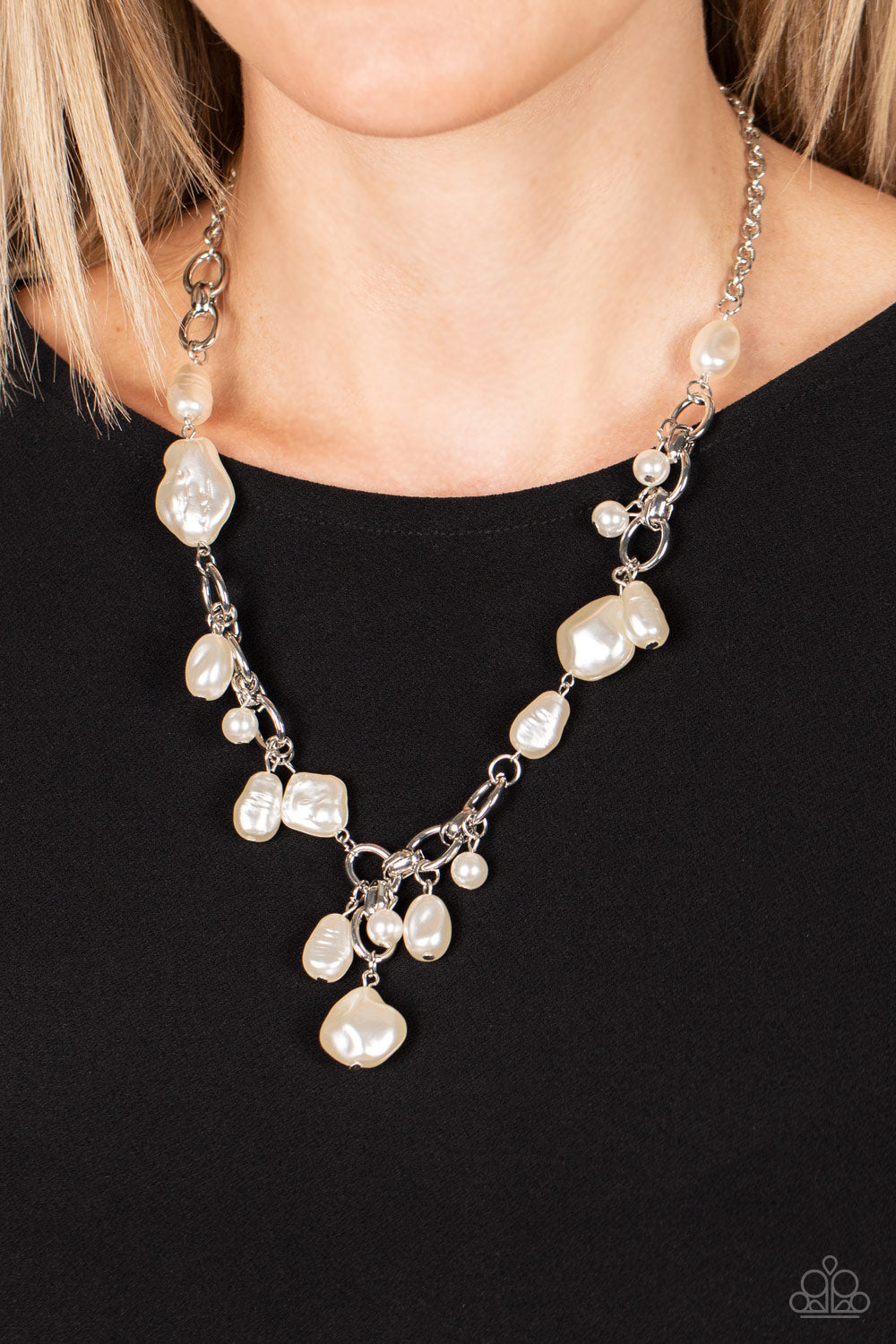 Paparazzi ♥ Nautical Nouveau - White ♥  Necklace
