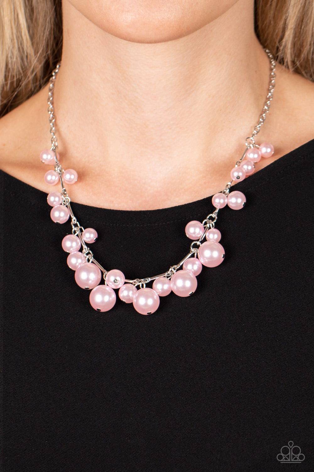Paparazzi ♥ Tearoom Gossip - Pink ♥  Necklace