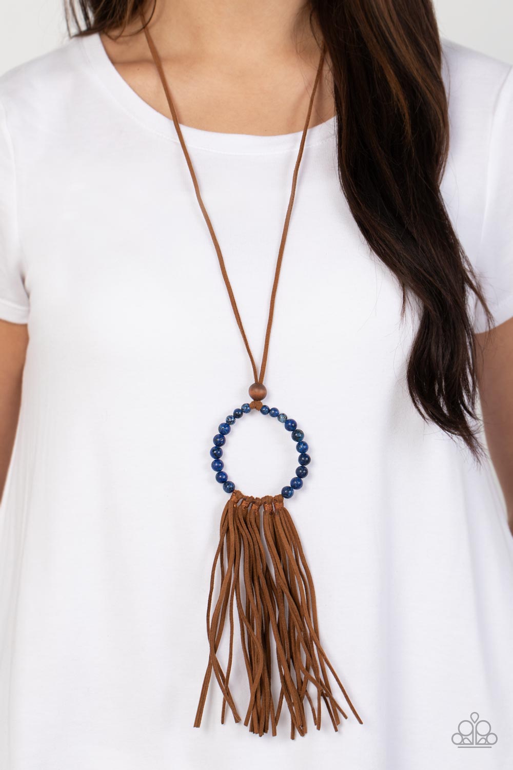 Paparazzi ♥ Namaste Mama - Blue ♥  Necklace