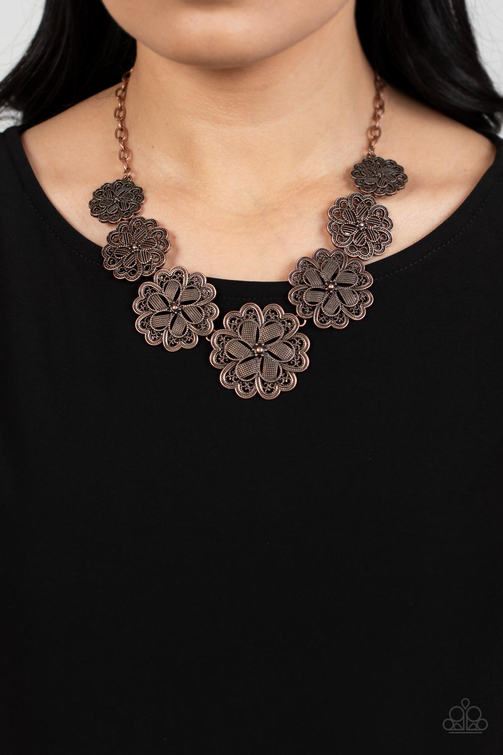 Paparazzi ♥ Basketful of Blossoms - Copper ♥  Necklace