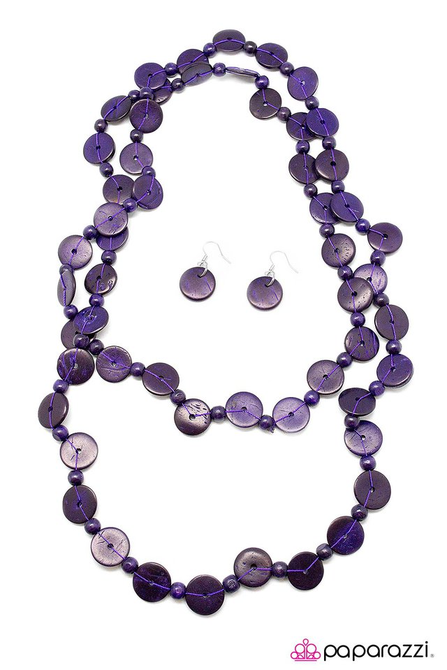 Paparazzi ♥ Woodnt You Like to Know - Purple ♥ Necklace