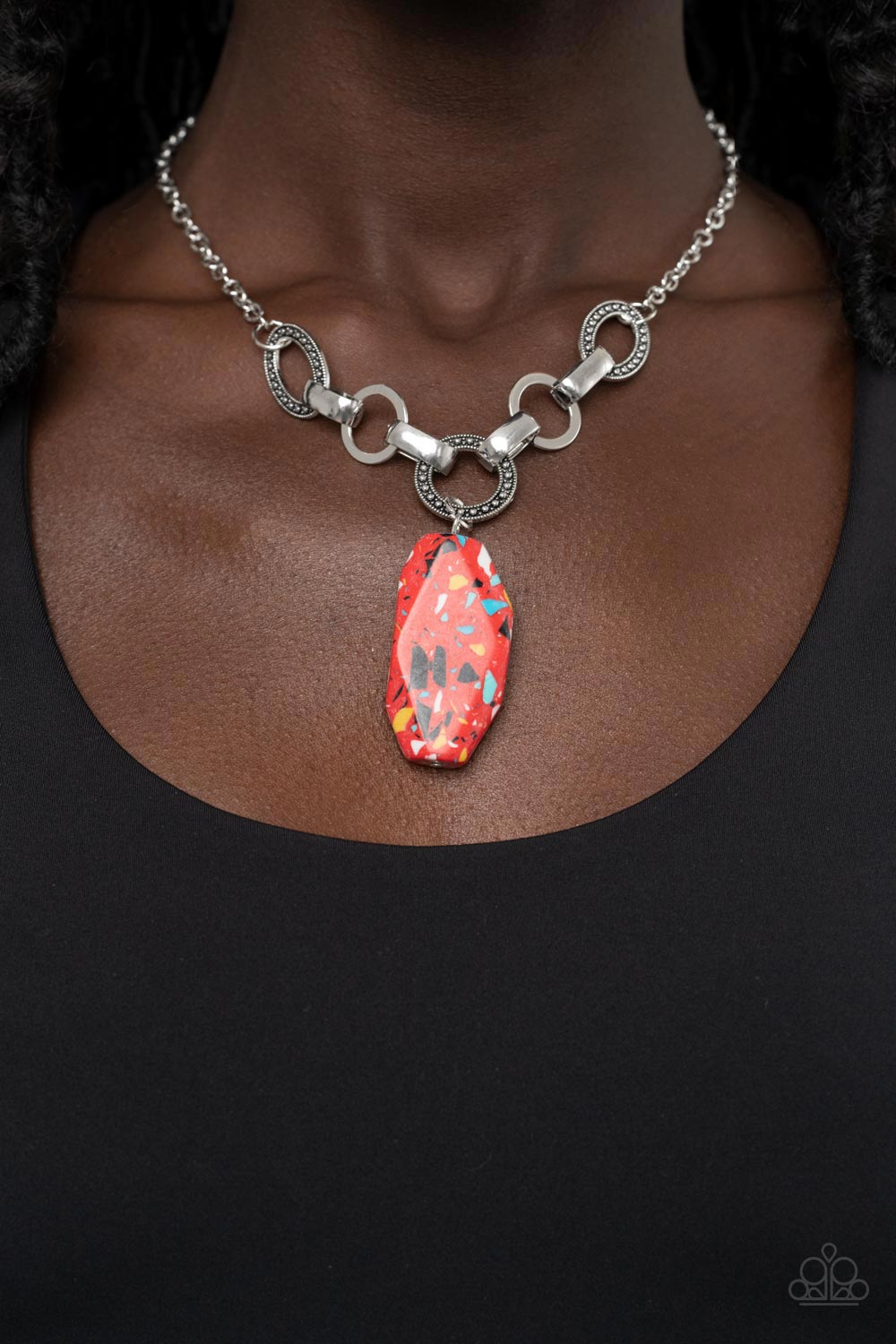 Paparazzi ♥ Mystical Mineral - Red ♥  Necklace