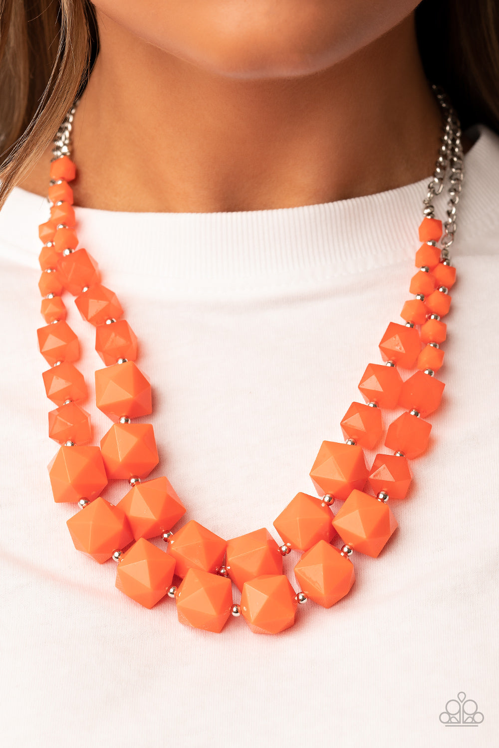Paparazzi ♥ Summer Excursion - Orange ♥  Necklace