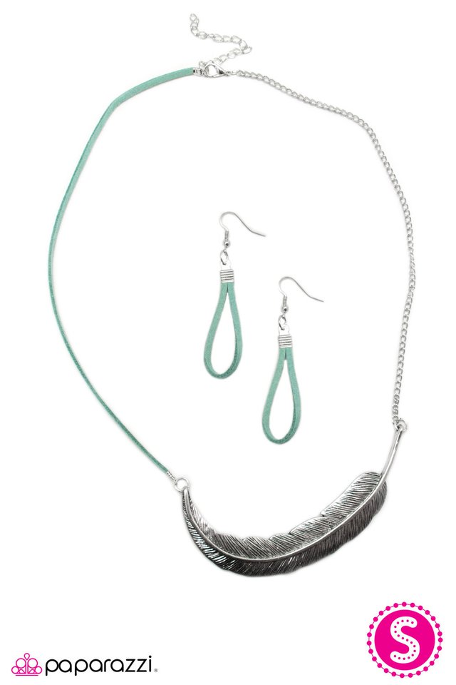 Paparazzi ♥ Airborne - Blue ♥ Necklace