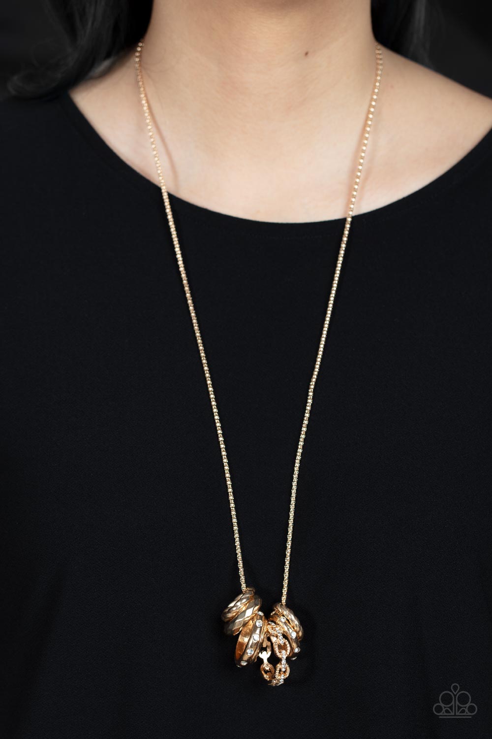 Paparazzi ♥ Audacious Attitude - Gold ♥  Necklace