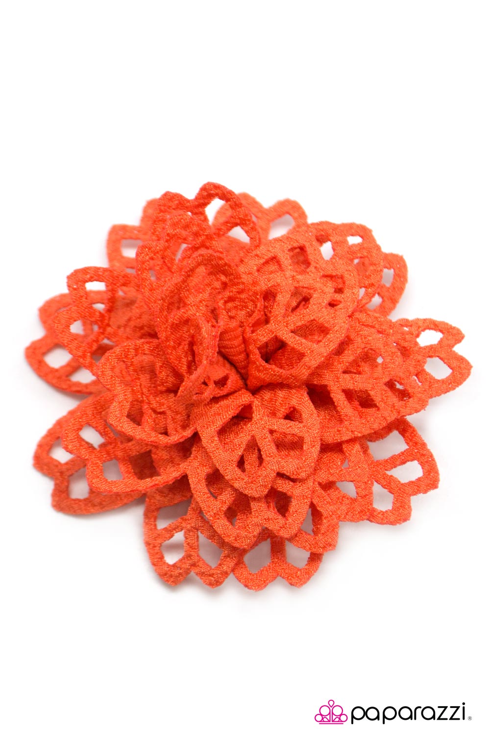 Paparazzi ♥ HOLE-Heartedly Yours - Orange ♥  Hair Clip