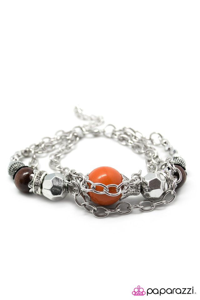 Paparazzi ♥ Belle Of The Ball - Orange ♥ Bracelet