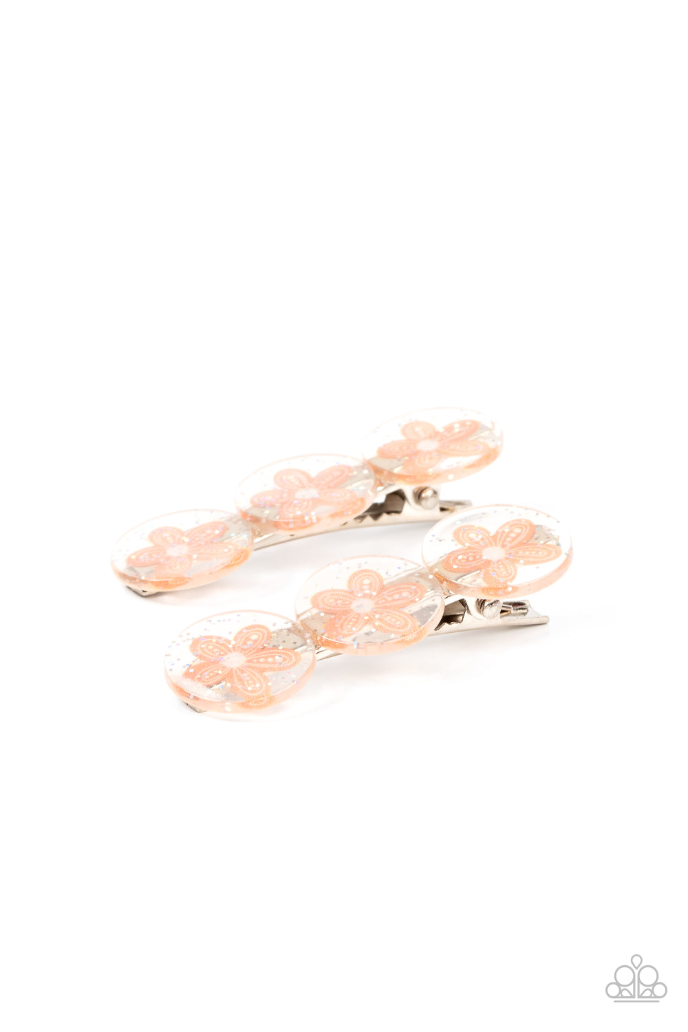 Paparazzi ♥ Pamper Me in Posies - Orange ♥  Hair Clip