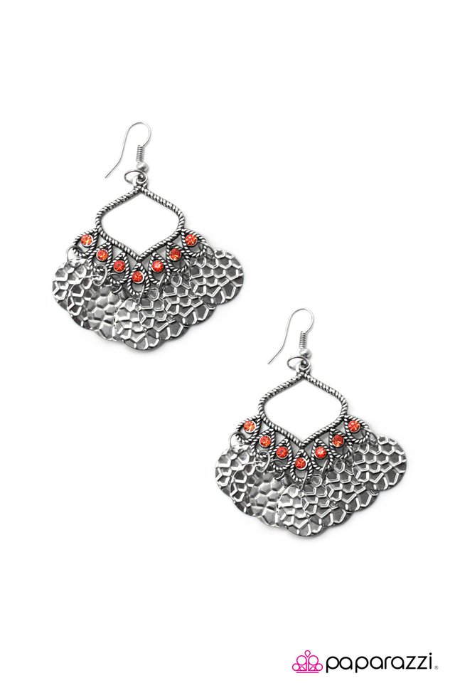 Paparazzi ♥ Desert Gypsy - Orange ♥ Earrings