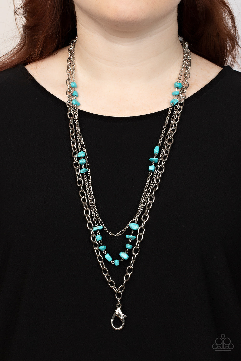 Paparazzi ♥ Artisanal Abundance - Blue ♥  Lanyard