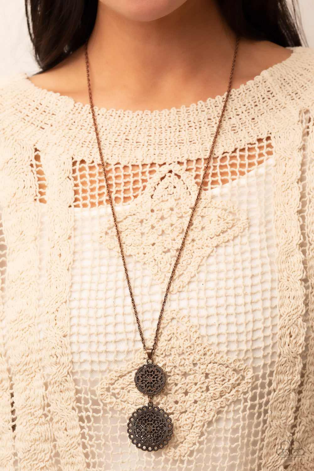 Paparazzi ♥ Meet Me At The Garden Gate - Copper ♥  Necklace