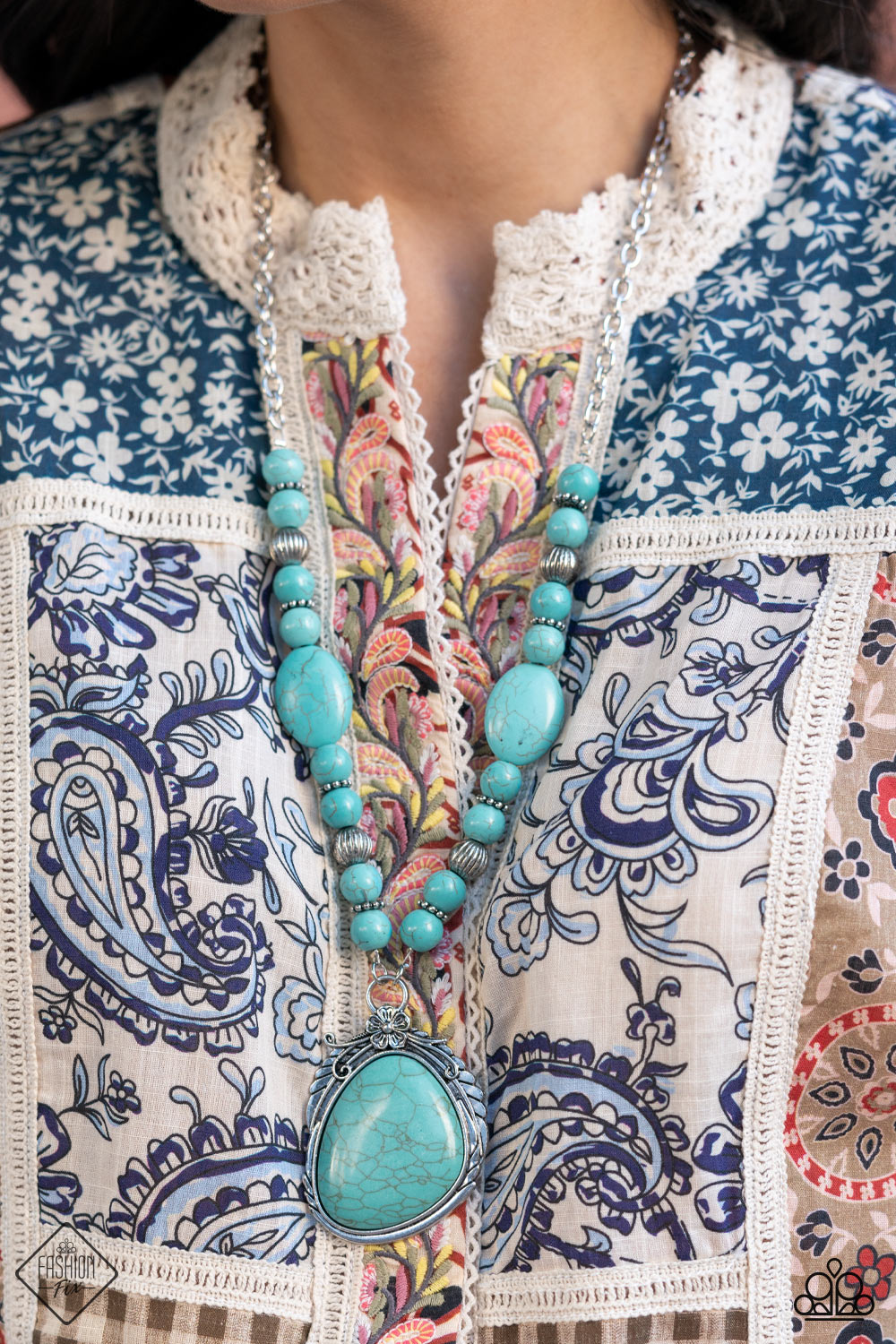 Paparazzi ♥ Southwest Paradise - Blue ♥  Necklace