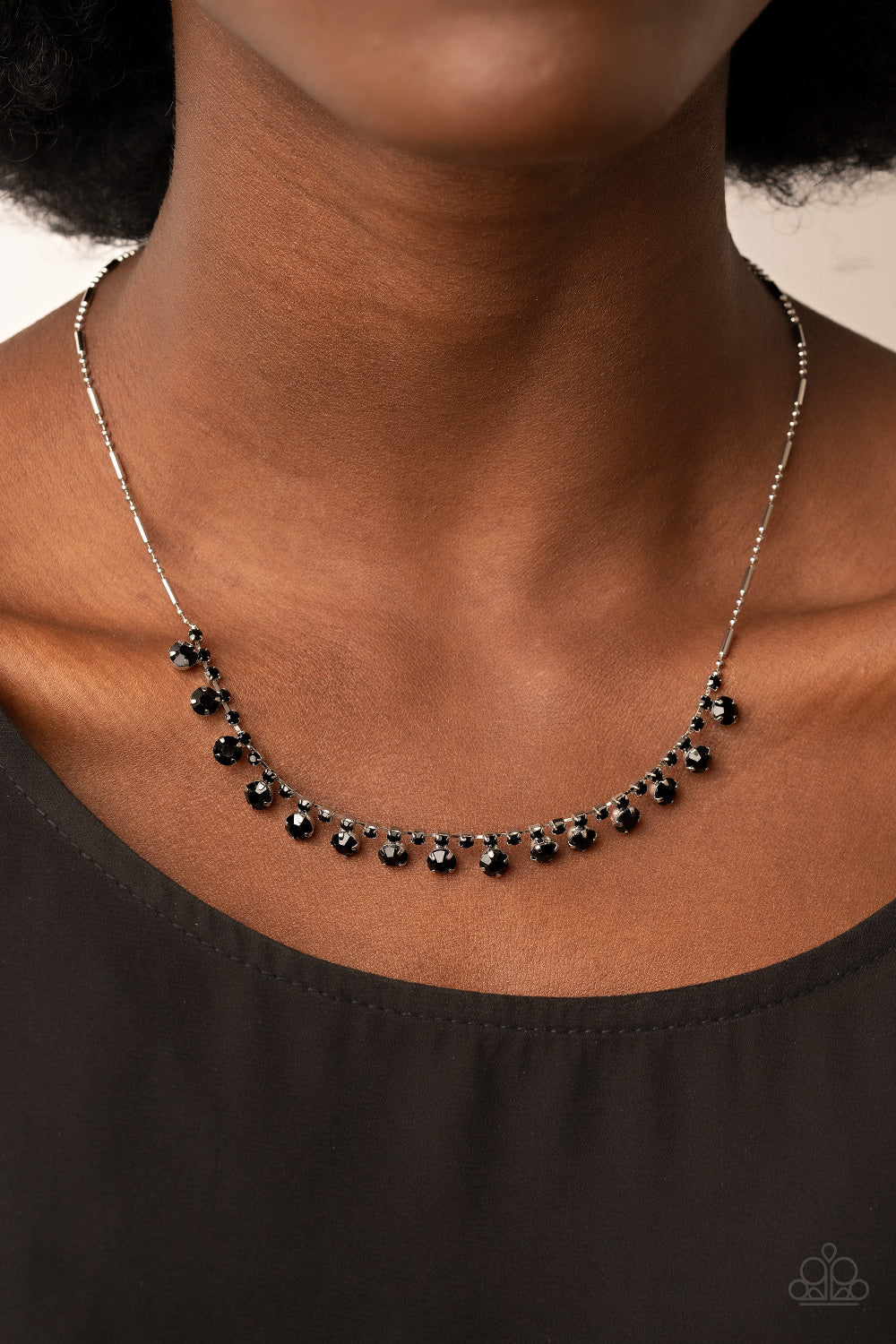 Paparazzi ♥ Cue the Mic Drop - Black ♥  Necklace