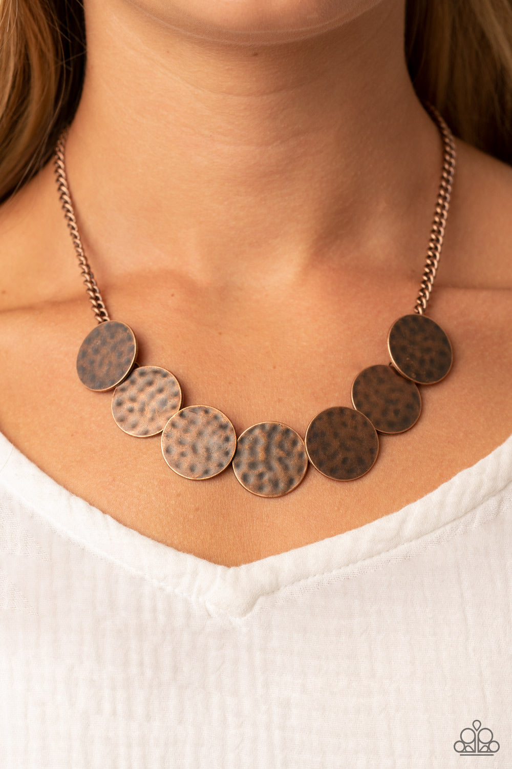 Paparazzi ♥ Flip a Coin - Copper ♥  Necklace