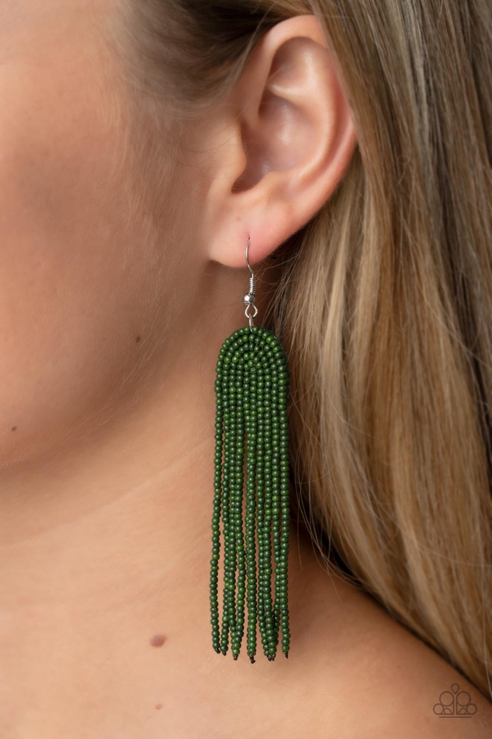 Paparazzi ♥ Right as RAINBOW - Green ♥  Earrings