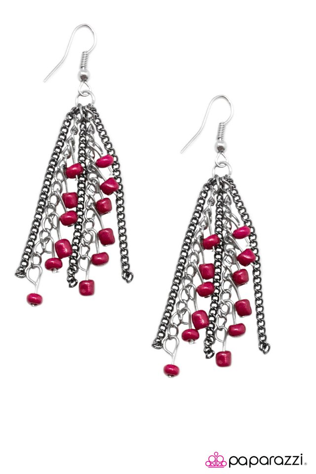 Paparazzi ♥ Out Of This World - Pink ♥ Earrings