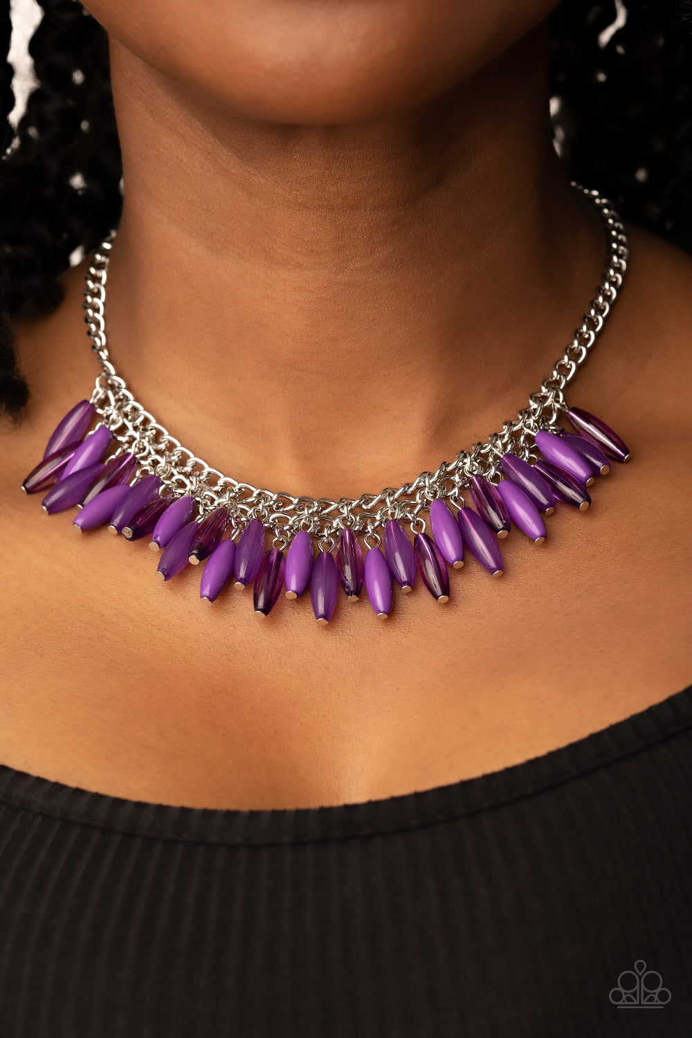 Paparazzi Treasure Me Always Purple Gem Necklace | CarasShop