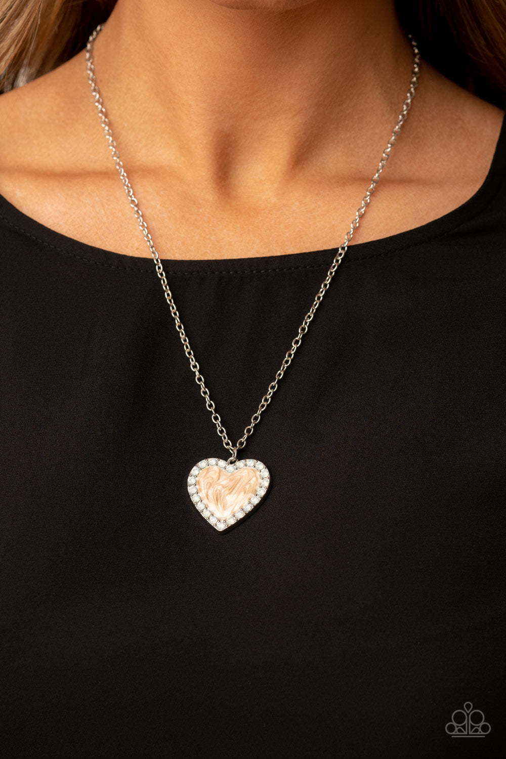 Paparazzi ♥ Heart Full of Luster - Brown ♥  Necklace