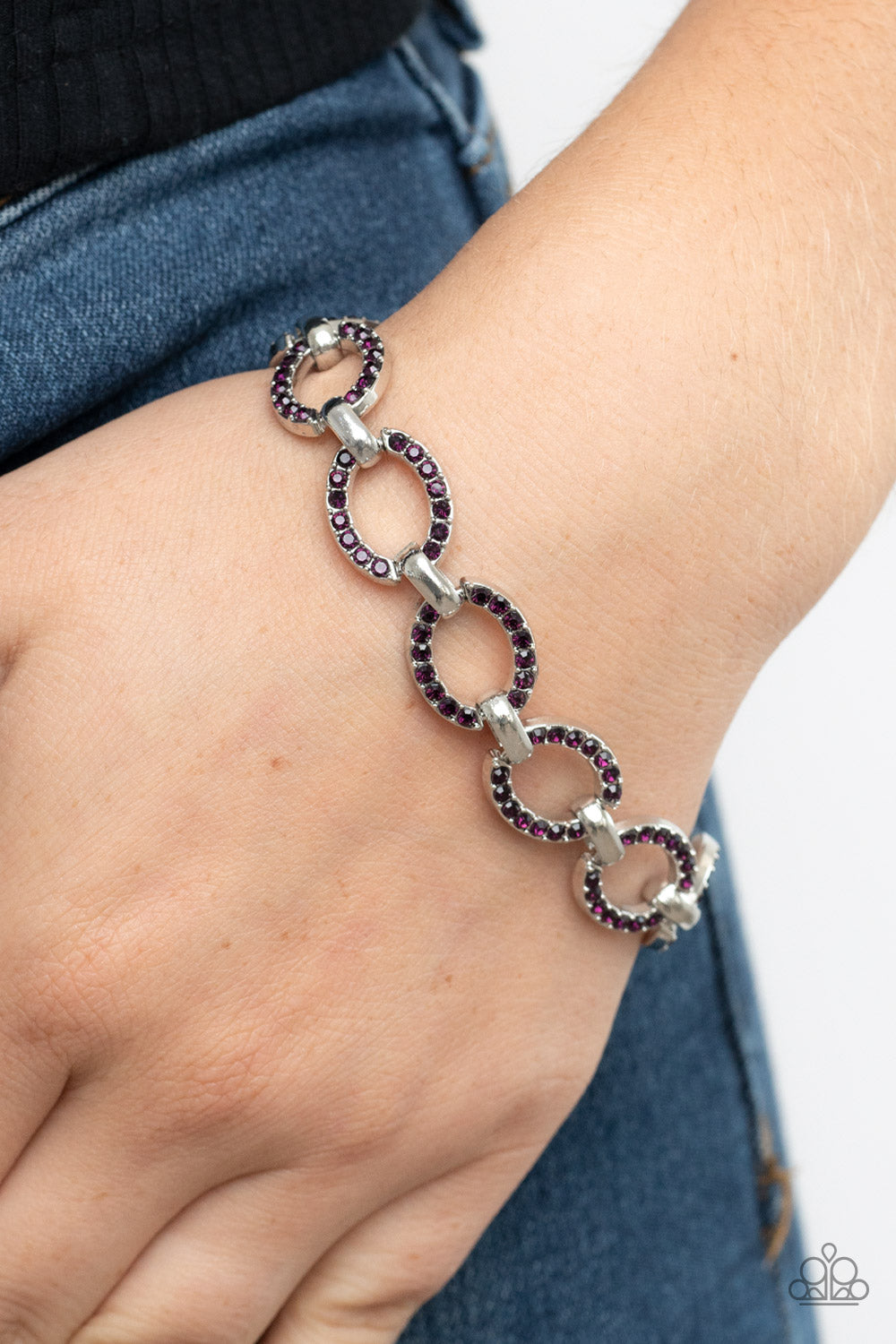 Paparazzi ♥ Date Night Debonair - Purple ♥  Bracelet