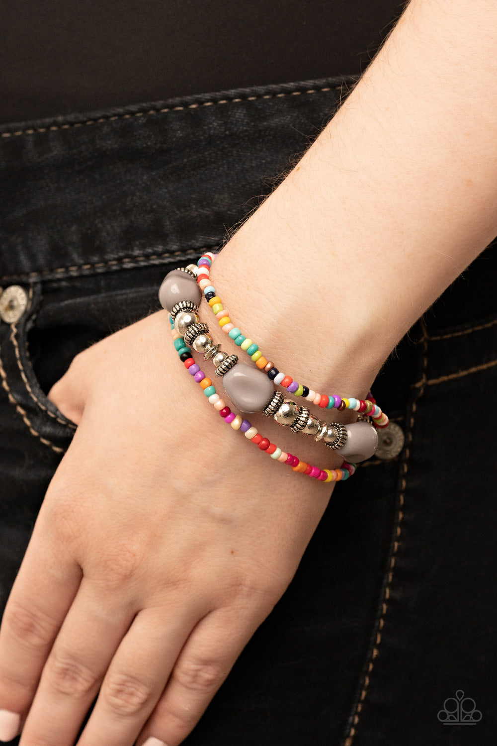 Paparazzi ♥ Confidently Crafty - Silver ♥  Bracelet