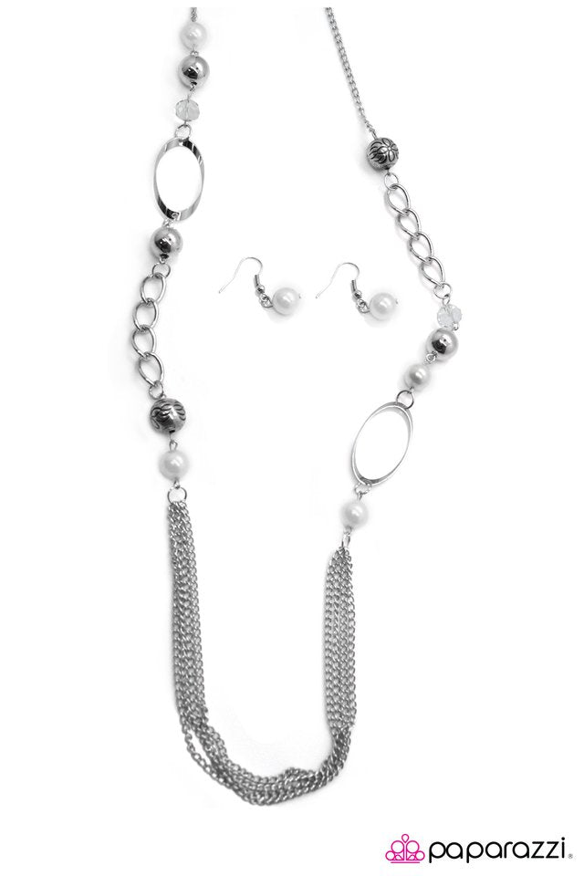 Paparazzi ♥ The One and Only - White ♥ Necklace