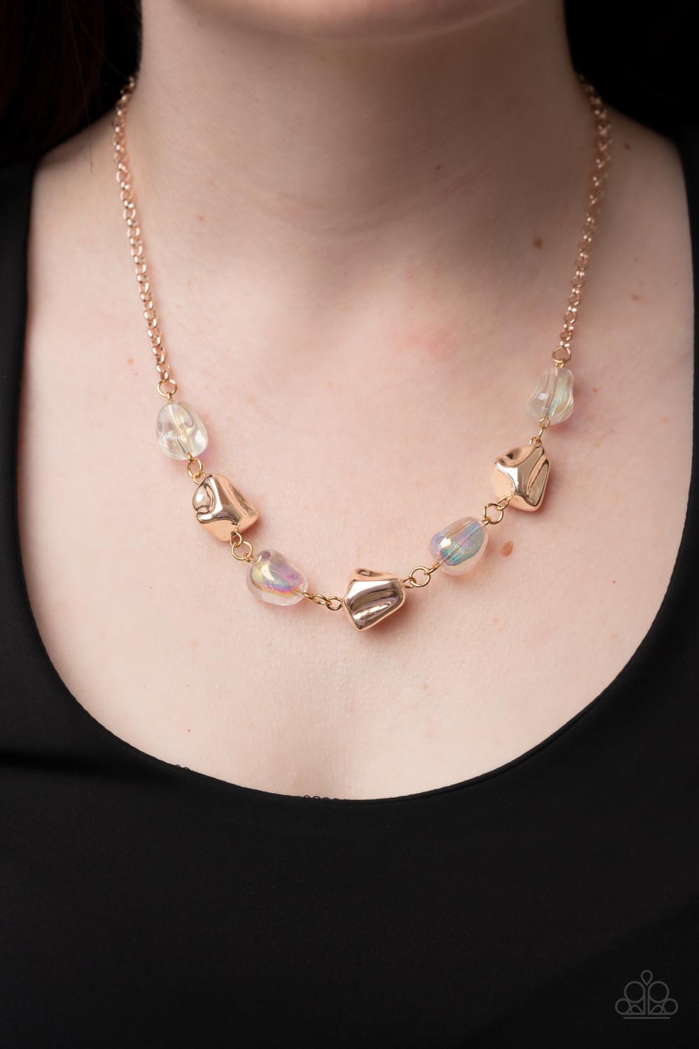 Paparazzi ♥ Inspirational Iridescence - Rose Gold ♥  Necklace