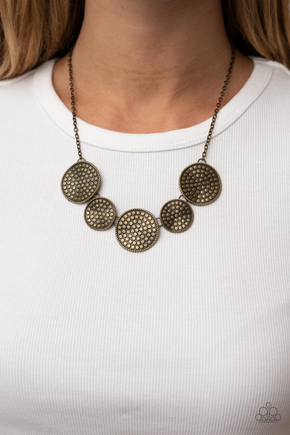 Paparazzi ♥ Self DISC-overy - Brass ♥  Necklace