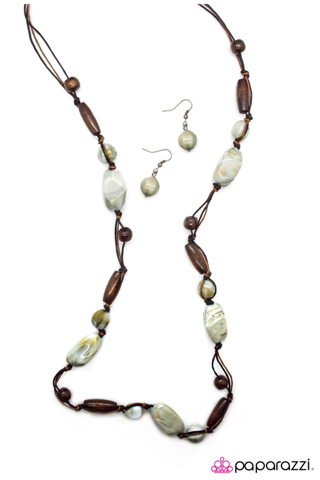 Paparazzi ♥ Take A Hike  - White ♥ Necklace