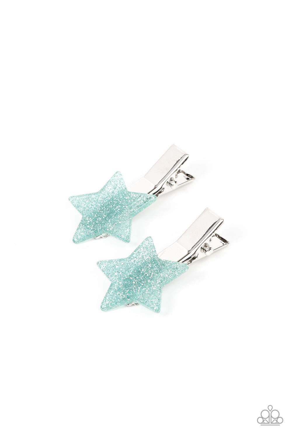 Paparazzi ♥ Sparkly Star Chart - Blue ♥  Hair Clip