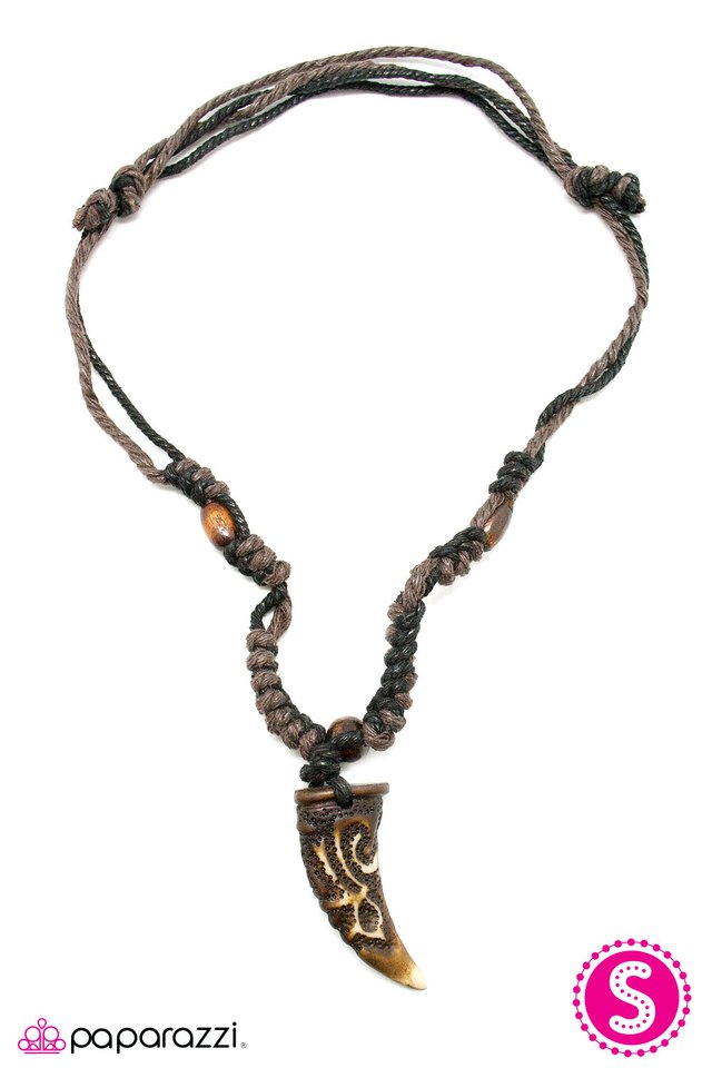 Paparazzi ♥ Jurassic World - Brown ♥ Necklace