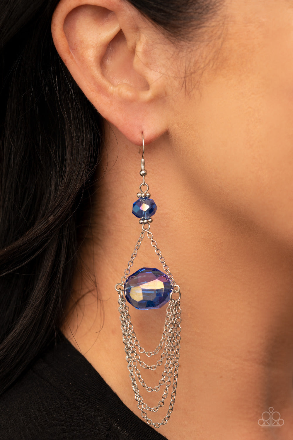 Paparazzi ♥ Ethereally Extravagant - Blue ♥  Earrings