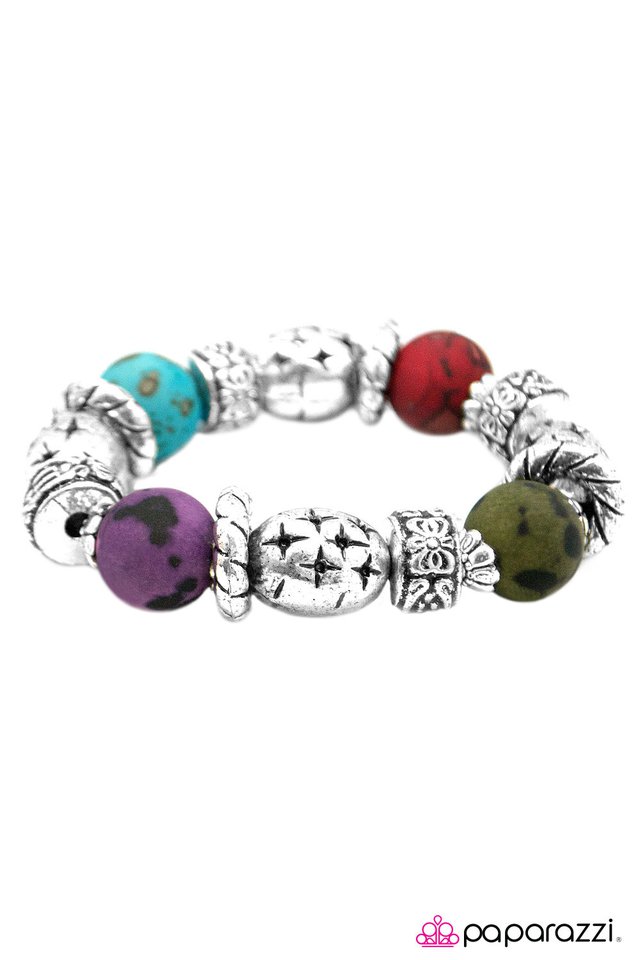 Paparazzi ♥ Go Big Or Go Home - Multi ♥ Bracelet