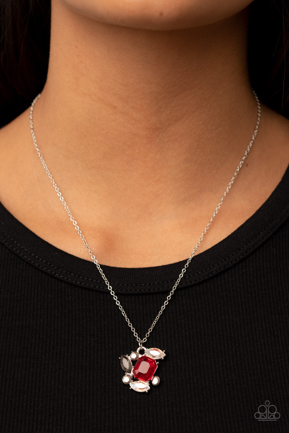 Paparazzi ♥ Prismatic Projection - Red ♥  Necklace