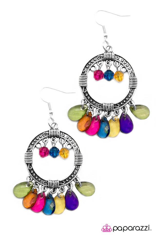 Paparazzi ♥ Cha-Cha-Cha - Multi ♥ Earrings
