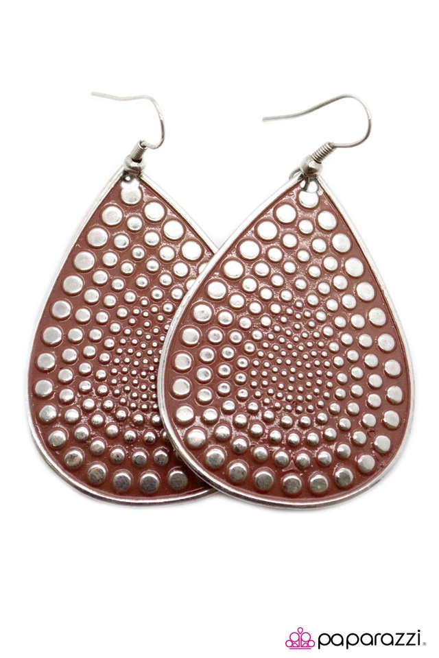 Paparazzi ♥ Drifter - Red ♥ Earrings